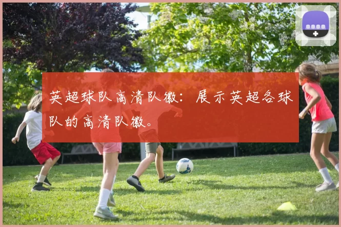 英超球队高清队徽：展示英超各球队的高清队徽。