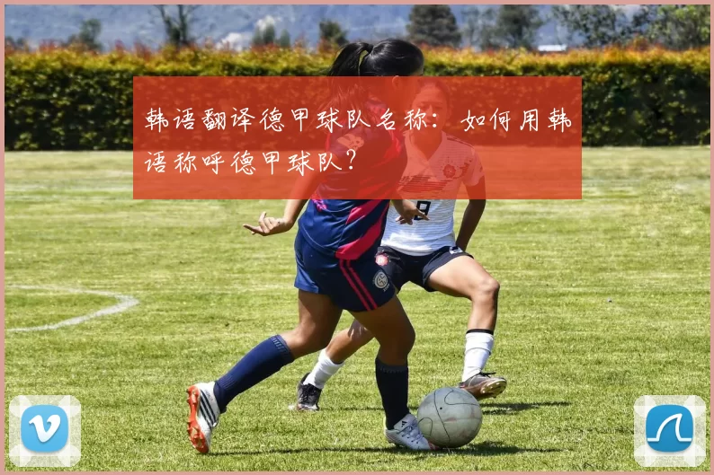 韩语翻译德甲球队名称：如何用韩语称呼德甲球队？
